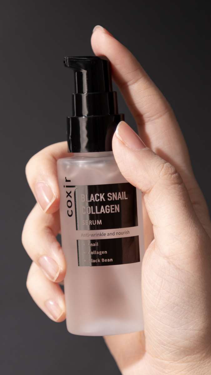 Cыворотка с муцином черной улитки и коллагеном Coxir Black Snail Collagen Serum 50 ml