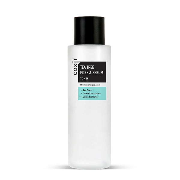 Тонер с чайным деревом для сужения пор Coxir Tea Tree Pore & Sebum Toner