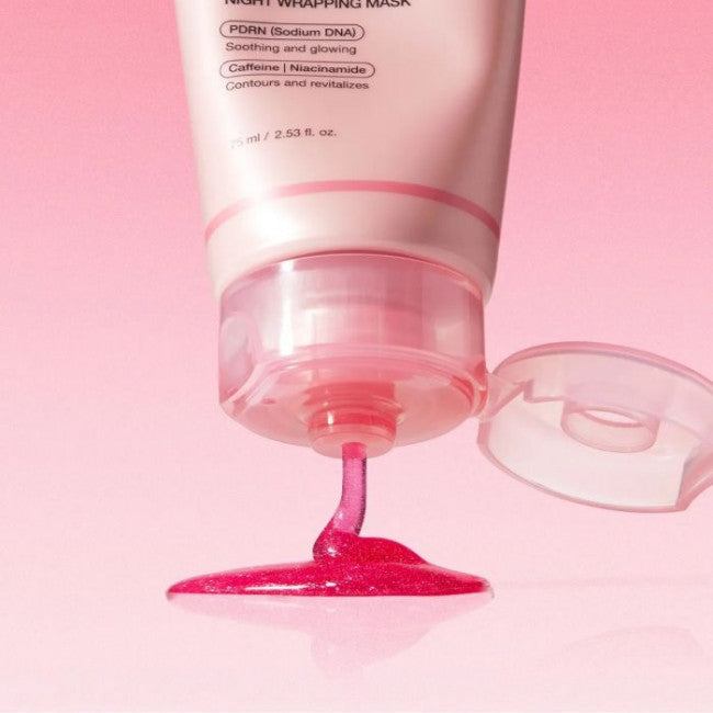 Ночная маска-плёнка с ПДРН и кофеином medicube PDRN Pink Caffeine Night Wrapping Mask