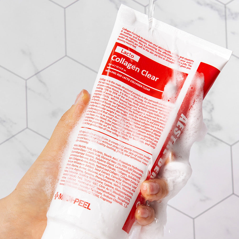 Пенка для умывания с коллагеном и пробиотиками MEDI-PEEL Red Lacto Collagen Clear 2.0, 300 ml