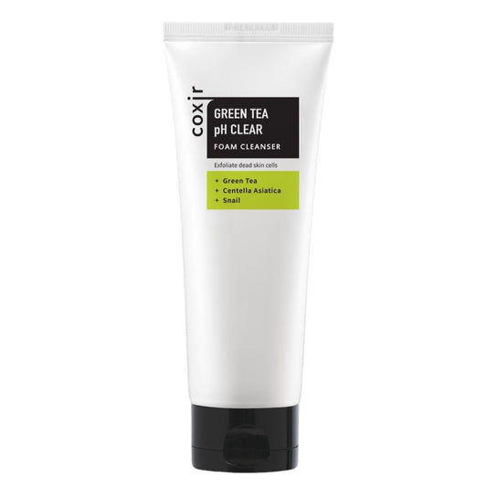 Очищающая пенка для жирной кожи Coxir Green Tea pH Clear Foam Cleanser