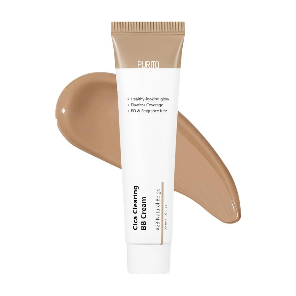 BB-крем для чувствительной кожи с экстрактом центеллы Purito Cica Clearing BB Cream - тон 13 -Neutral Ivory