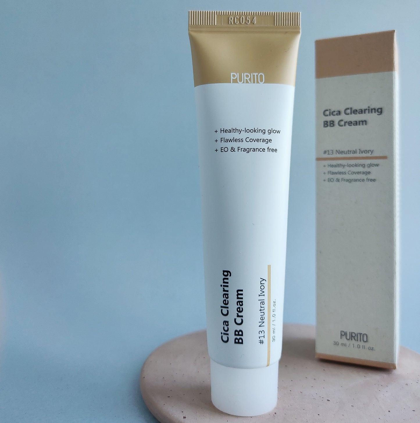BB-крем для чувствительной кожи с экстрактом центеллы Purito Cica Clearing BB Cream - тон 13 -Neutral Ivory