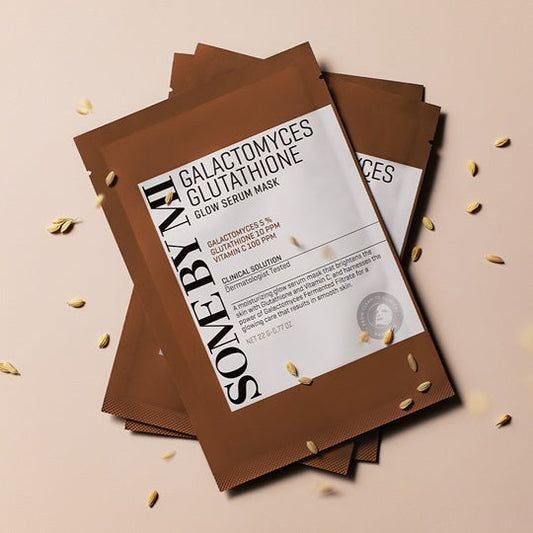 Осветляющая тканевая маска с галактомисисом Some By Mi Galactomyces Glutathione Glow Serum Mask