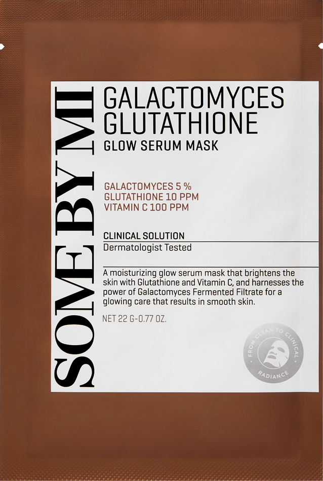 Осветляющая тканевая маска с галактомисисом Some By Mi Galactomyces Glutathione Glow Serum Mask