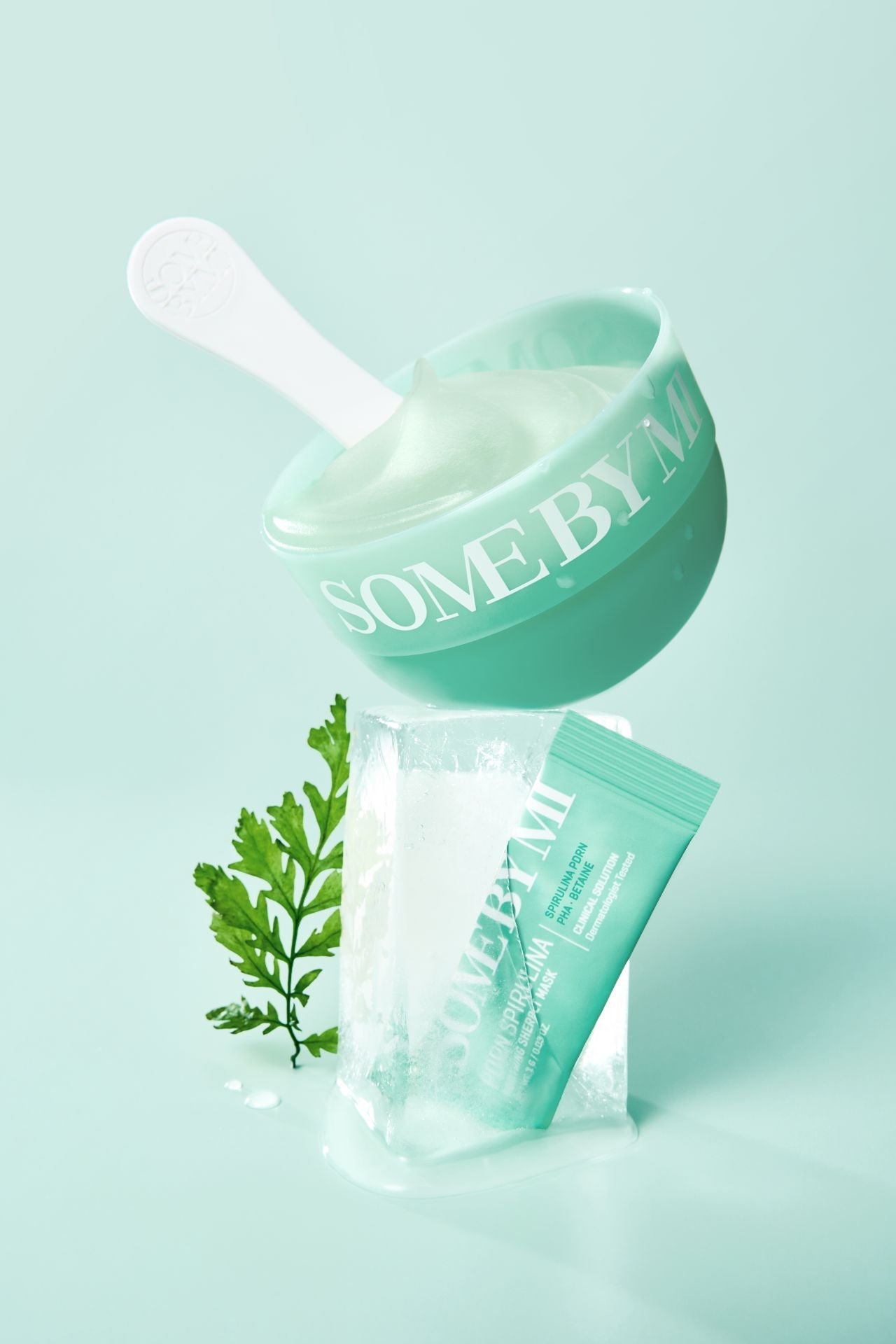 Успокаивающая маска с ПДРН и спирулиной Some By Mi Spirulina PDRN Soothing Sherbet Mask