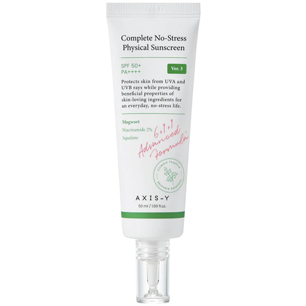 Лёгкий минеральный санскрин AXIS-Y Complete No-Stress Physical Sunscreen V. 3 SPF50+ PA++++