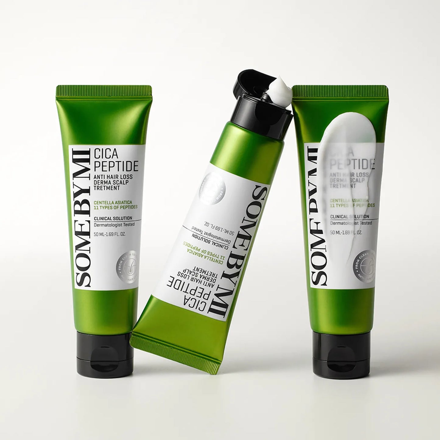 Укрепляющая маска для волос с центеллой и пептидами Some By Mi Cica Peptide Anti Hair Loss Derma Scalp Treatment