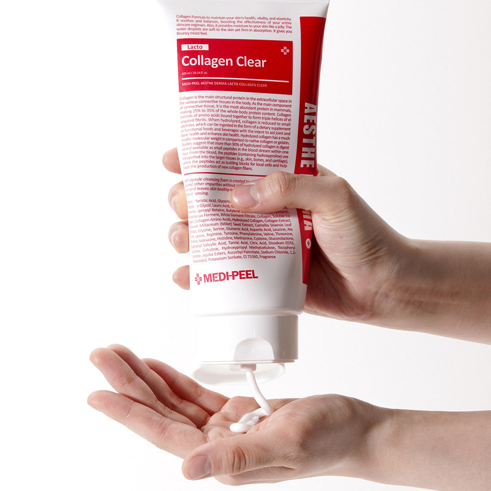 Пенка для умывания с коллагеном и пробиотиками MEDI-PEEL Red Lacto Collagen Clear 2.0, 300 ml
