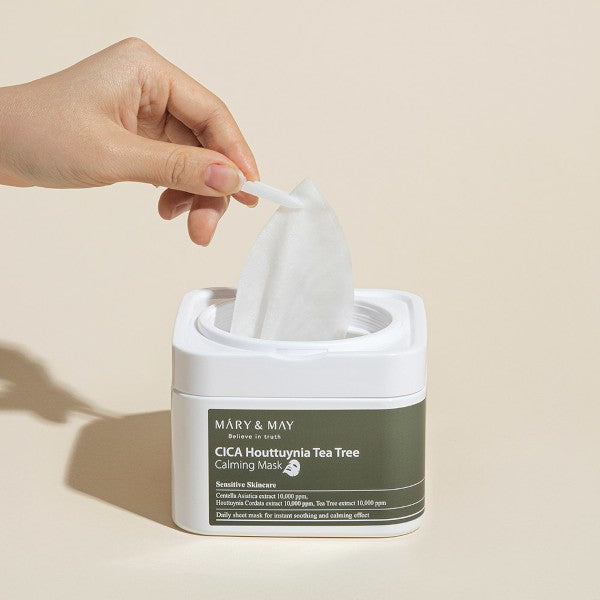 Набор масок с центеллой для чувствительной кожи Mary&May Cica Houttuynia Tea Tree Calming Mask