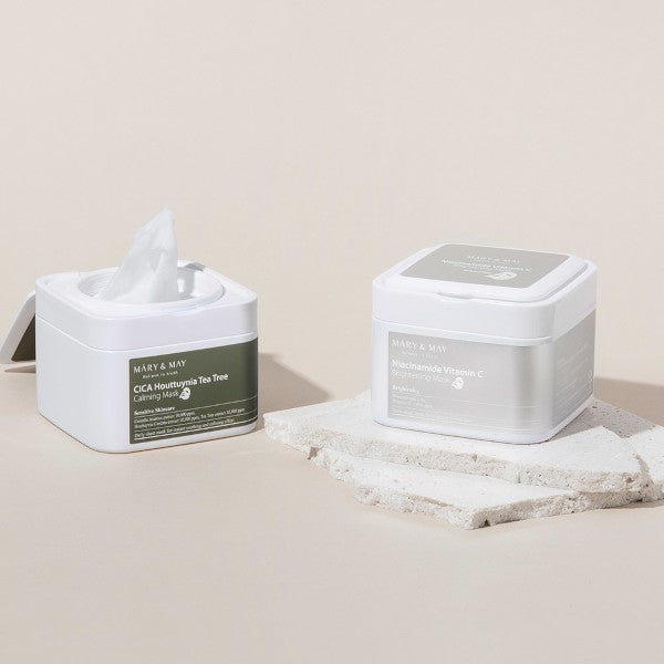 Набор масок с центеллой для чувствительной кожи Mary&May Cica Houttuynia Tea Tree Calming Mask