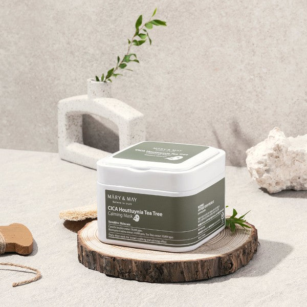Набор масок с центеллой для чувствительной кожи Mary&May Cica Houttuynia Tea Tree Calming Mask