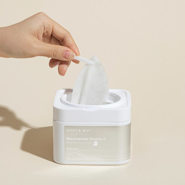 Набор осветляющих масок с ниацинамидом и витамином C Mary&May Niacinamide Vitamin C Brightening Mask