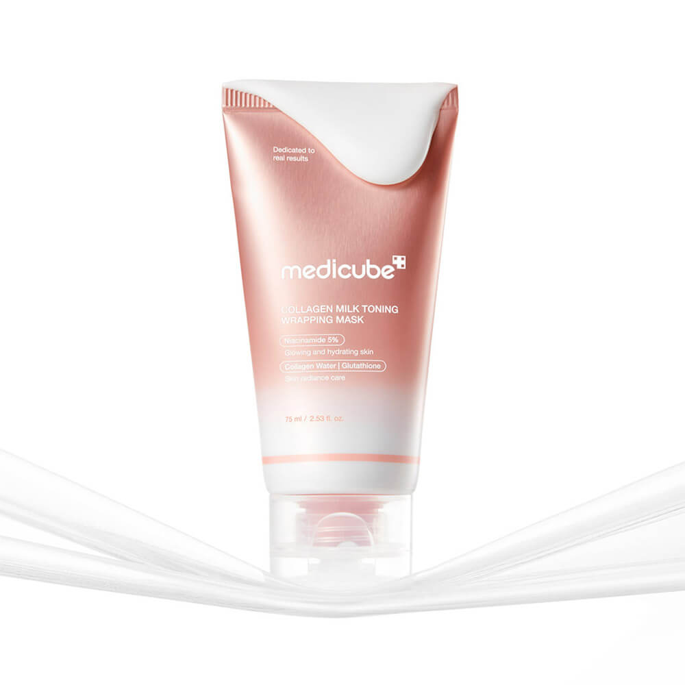 Маска-плёнка с коллагеном и ниацинамидом medicube Collagen Milk Toning Wrapping Mask
