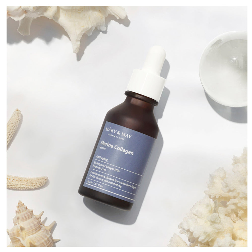 Антивозрастная ампула с 95% коллагена Mary&May Marine Collagen Serum 30 ml