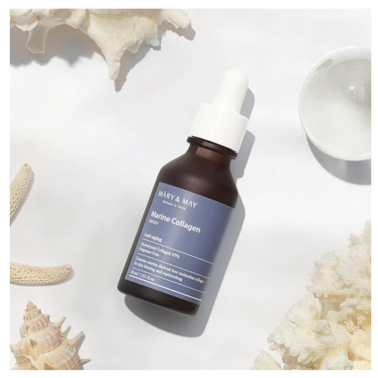 Антивозрастная ампула с 95% коллагена Mary&May Marine Collagen Serum 30 ml