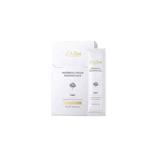 Увлажняющая ночная маска d'Alba Waterfull Vegan Sleeping Pack белый