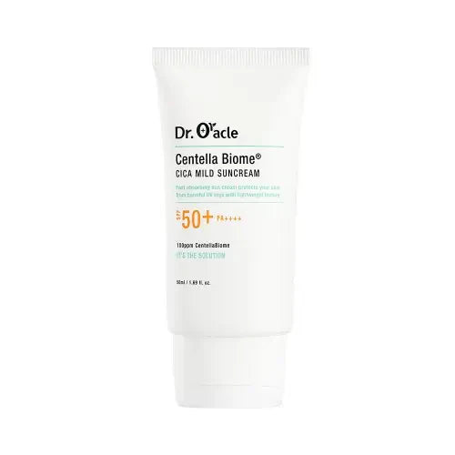 Успокаивающий солнцезащитный крем для лица Dr. Oracle Centella Biome Cica Mild Suncream 50ml